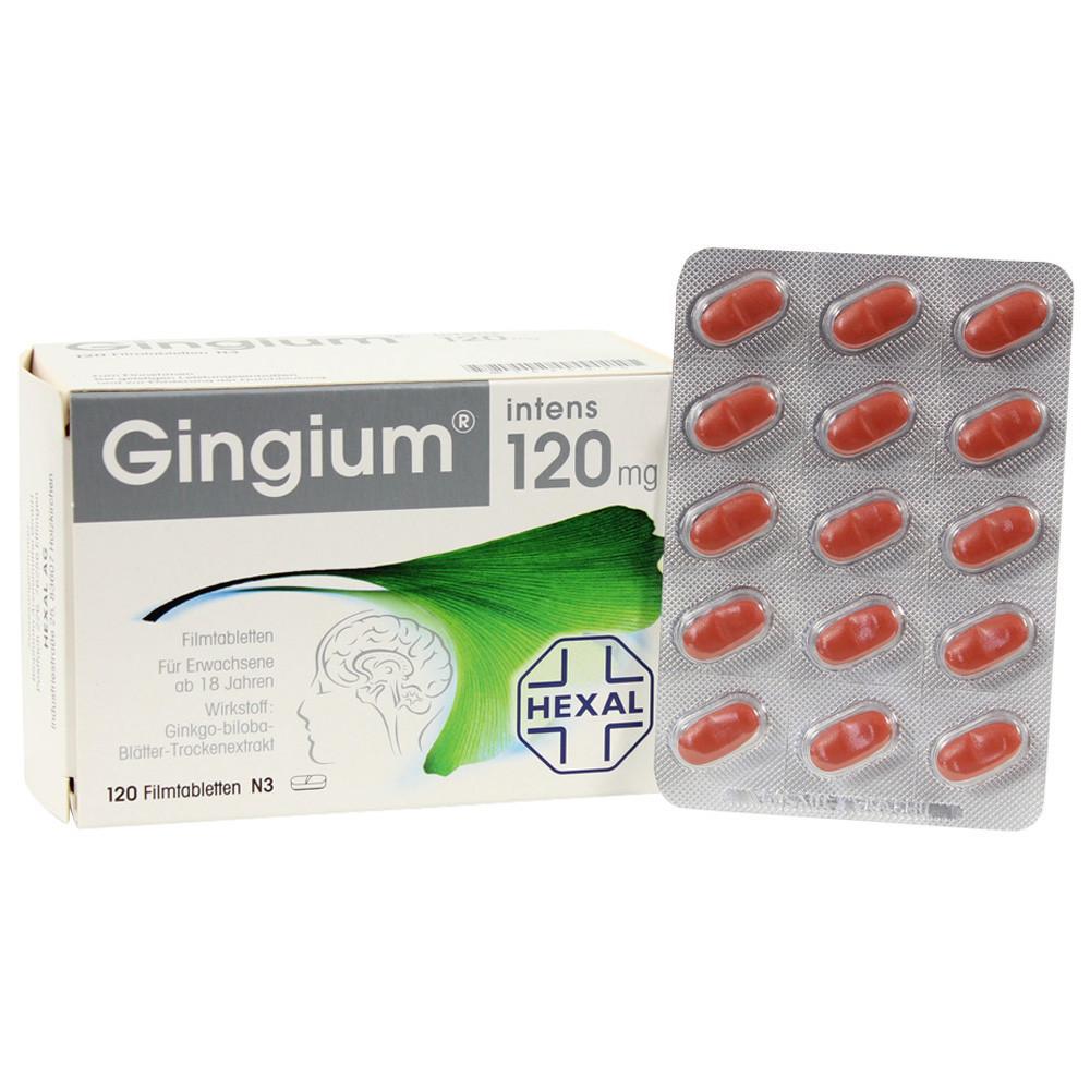 Gingium Intens 120mg Filmtabletten 120 Stück